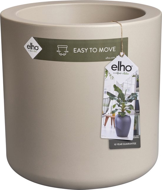 Elho Pure Cilinder 40 - Bloempot met wielen Ø39,5x40 cm