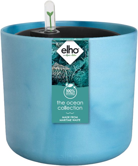 Elho The Ocean Round 22 Bloempot Zelfbewaterend Blauw