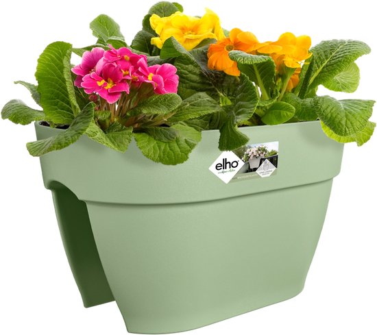 Elho Vibia FlowerBridge Balkonbak Ø39x22cm Eco Pistache