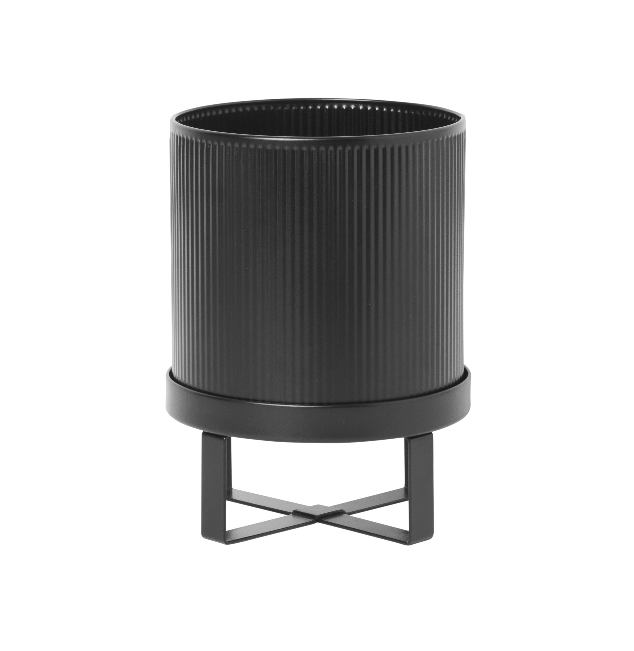 Ferm Living Bau design plantenpot L - zwart