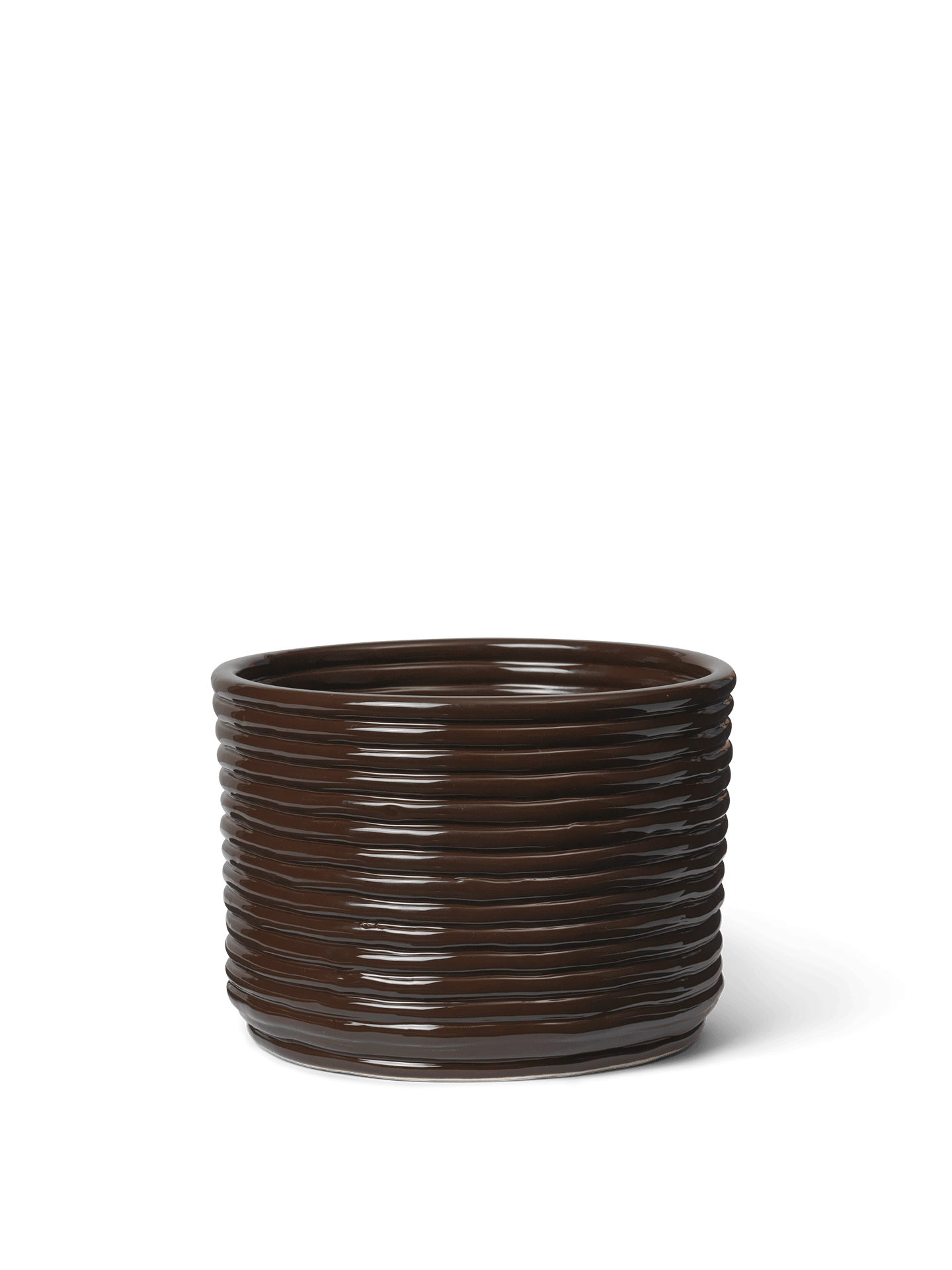 Ferm Living Corduroy bloempot Carobbruin