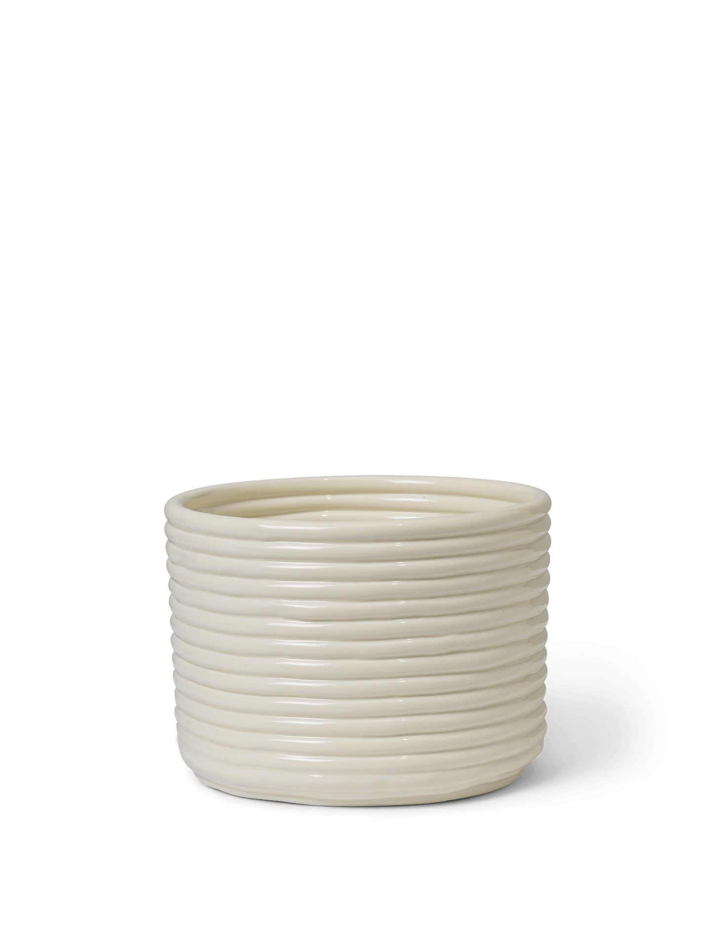 Ferm Living Corduroy plantenpot Off-white