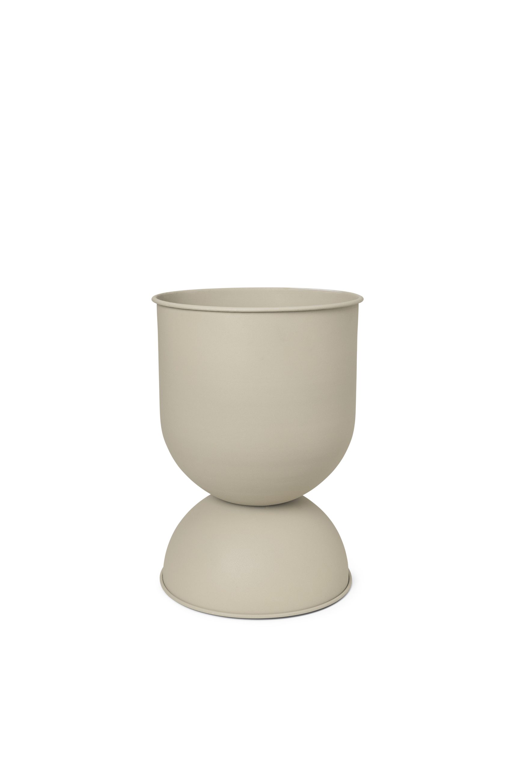Ferm Living Hourglass Bloempot M - Cashmere keramiek