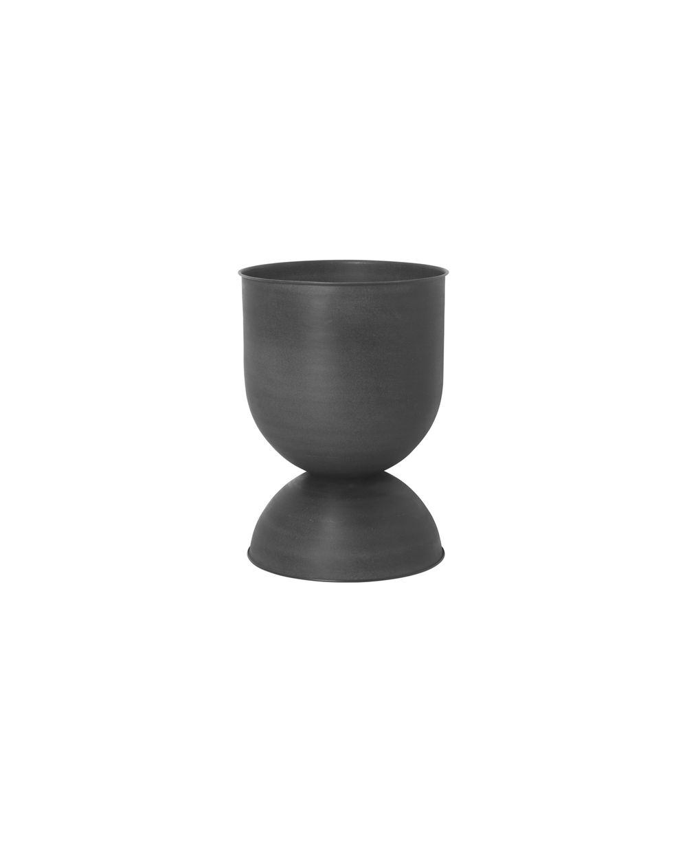 Ferm Living Hourglass design plantenpot M zwart