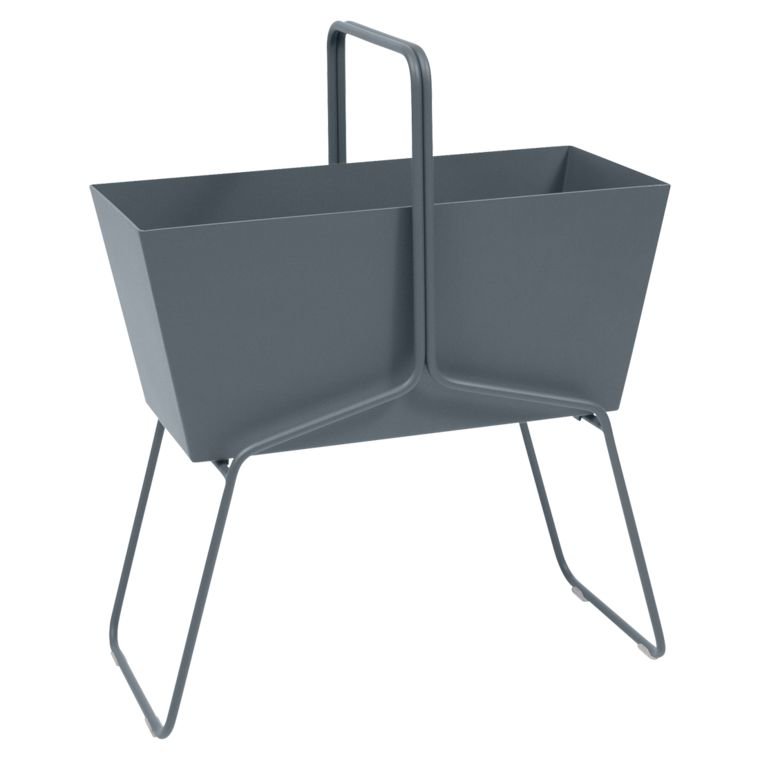 Fermob BASKET plantenbak 85×70×34 cm - stormgrijs mat
