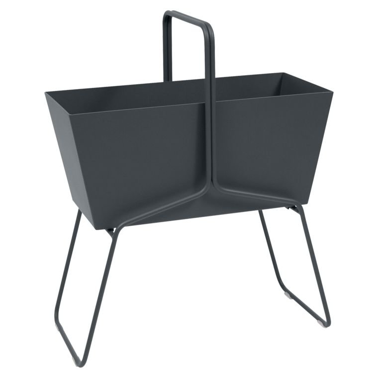 Fermob BASKET metalen plantenbak mat antraciet 85x70x34 cm