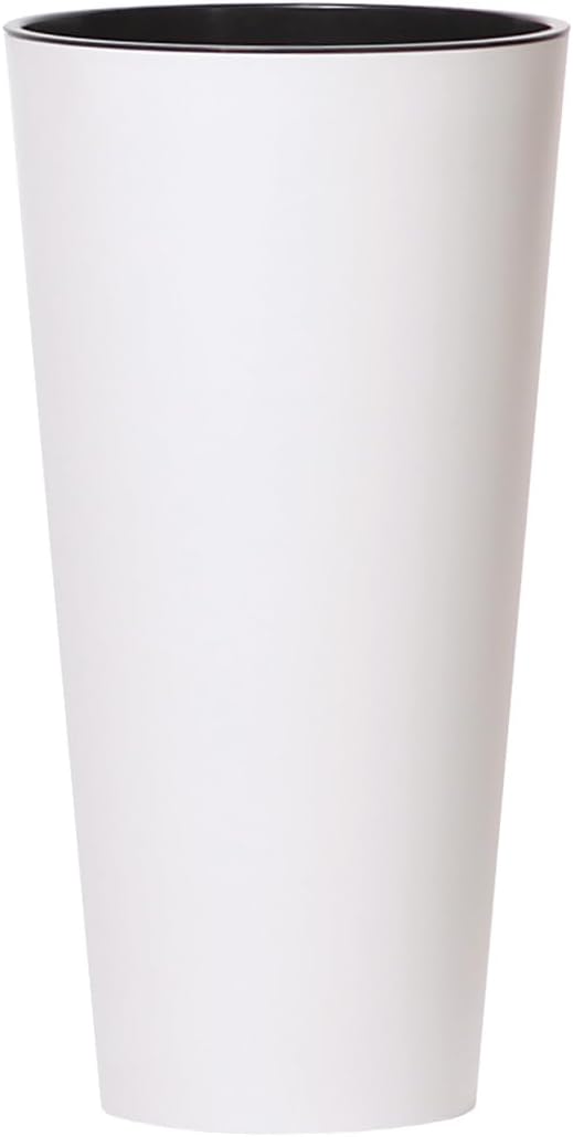 Grote witte kunststof plantenpot 76x40 cm – weerbestendig