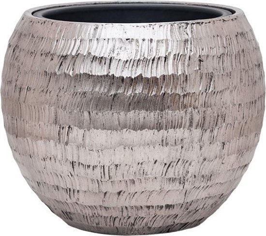 Frigus Grote Metallic Bloempot Zilver 60 cm