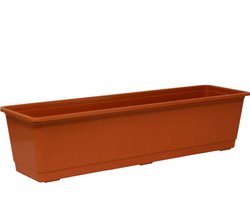 Geli kunststof plantenbak 60 cm terra - binnen/buiten