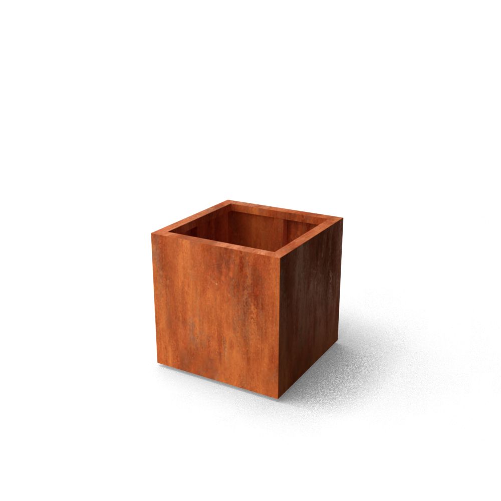 Geroba Quadra B4 vierkante plantenbak 60 cm cortenstaal