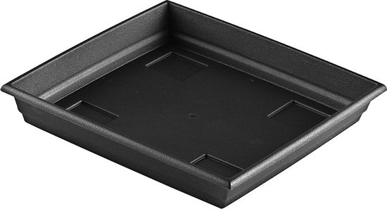 Hega Hogar Kunststof Plantenonderschaal 35 cm Antraciet