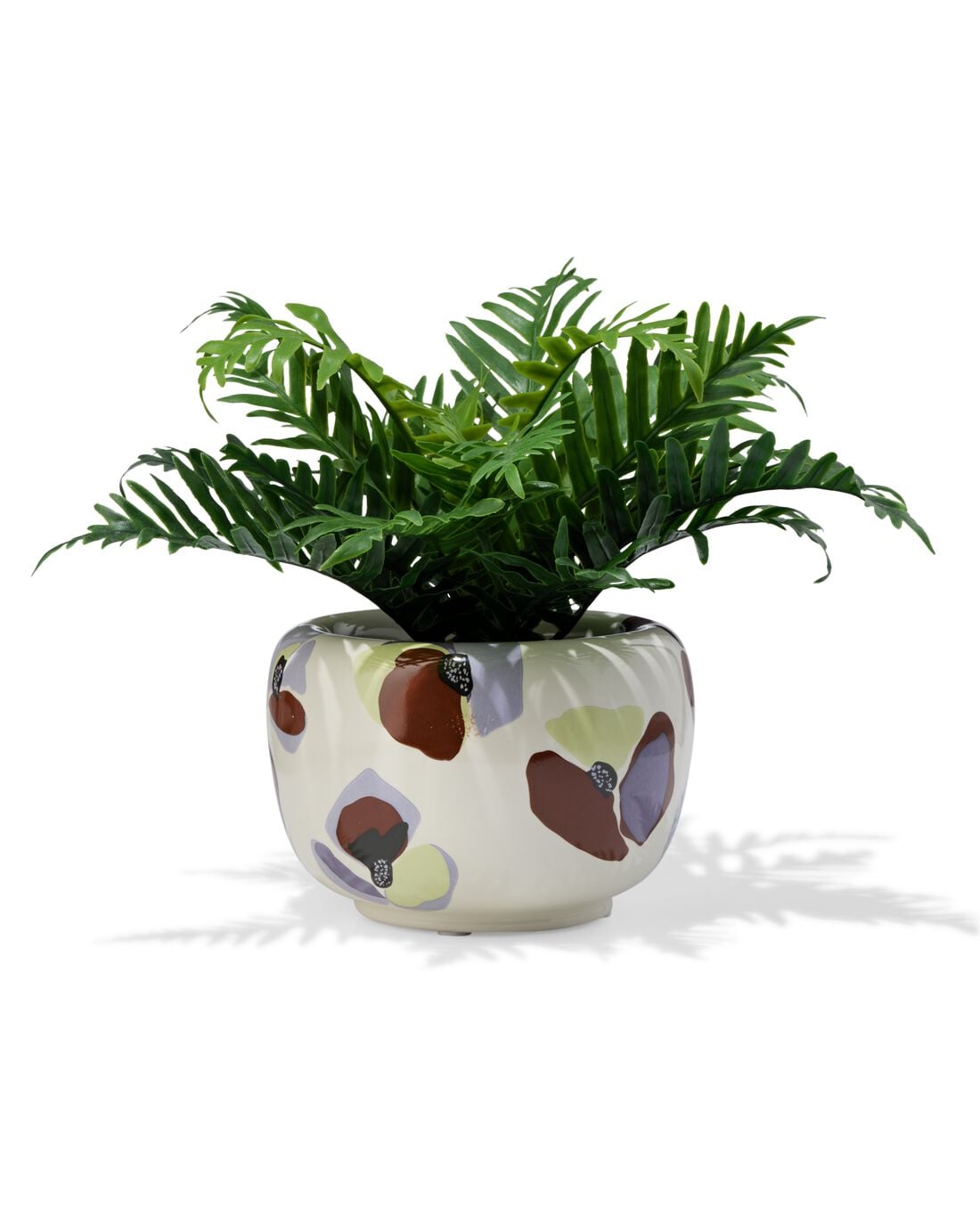 HEMA HEMA Bloempot ⌀14.5x10.5cm Keramiek Klaproos (multi),