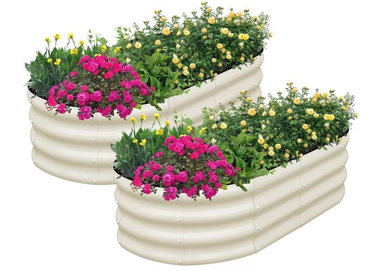 Verhoogde Moestuinbak 120x60x60 cm - Verzinkt Staal