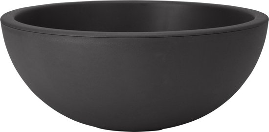 Ronde Kunststof Bloempot Ø40x16 cm - Antraciet