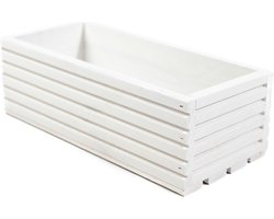 Witte plantenbak Danee 44 cm - Balkon & Venster