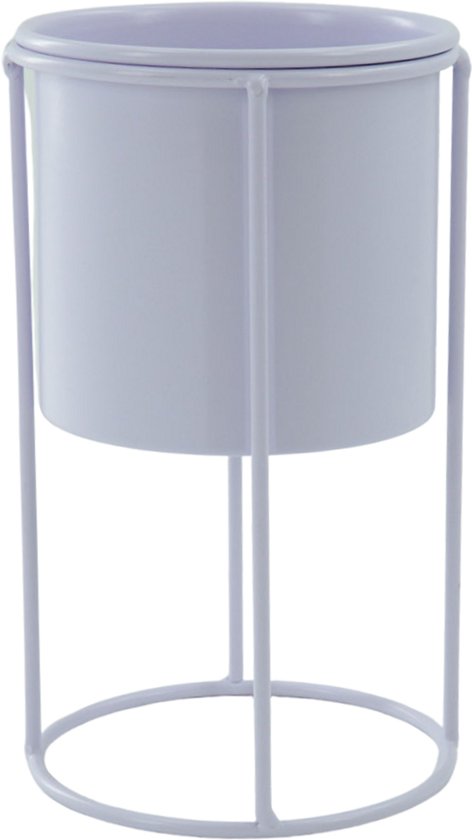 Housevitamin Staande Metalen Plantenpot Lila 11x11x19 cm