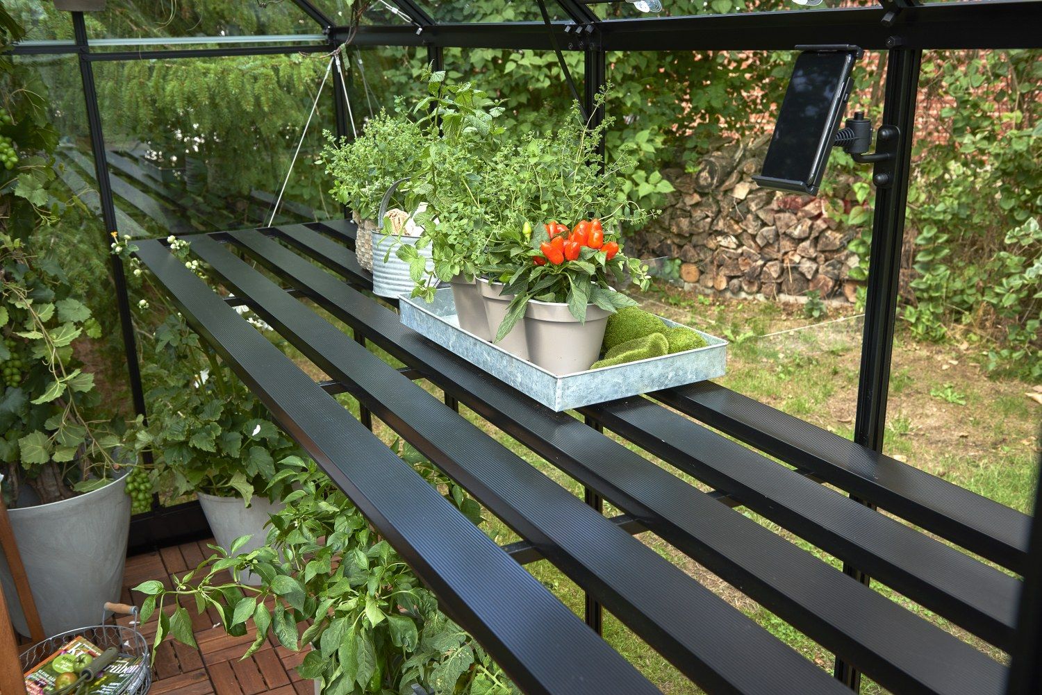 Juliana Oase Geïntegreerde Kweektafel - Zwart Aluminium