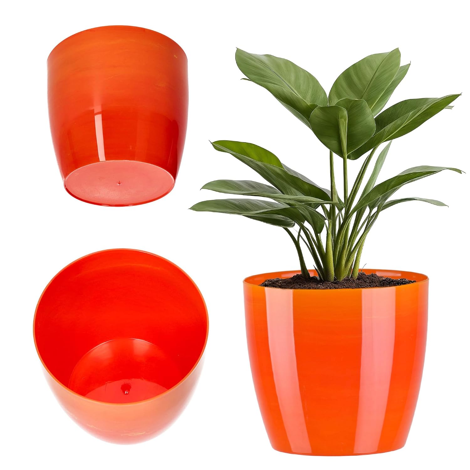 KADAX Bloempot rond 12 cm - Geel, voor cactussen & varens