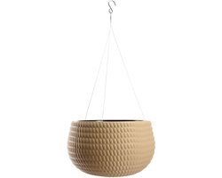 KADAX Hangpot 32 cm Beige – Hangplantenbak met ketting