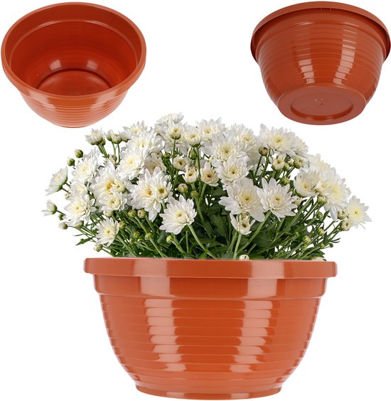 KADAX Terracotta bloemenschaal 22,5 cm - weerbestendig