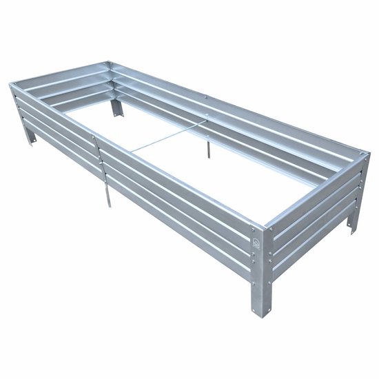 Verhoogde Plantenbak Gegalvaniseerd 75×150×20 cm - KLASIKA