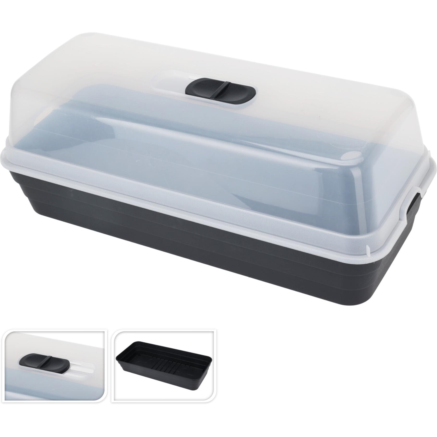 Kweekbak antraciet 53x23x20 cm voor zaailingen en stekken