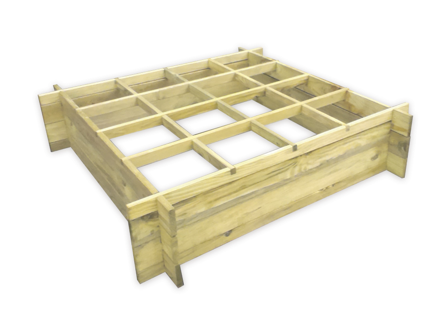 Moestuinbak 100x100 cm – Kweekbak 1 m²