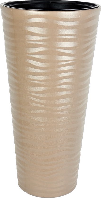 80 cm Ronde Plantenbak - Beige Mokka (Binnen/Buiten)