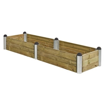 Geïmpregneerde houten moestuinbak 80x270 cm