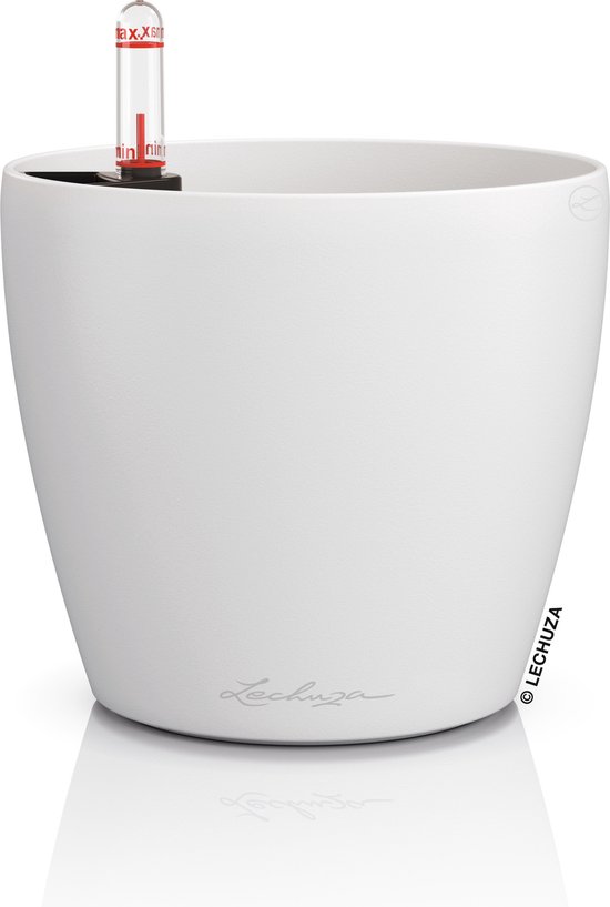 LECHUZA CLASSICO Color 14 Wit - Zelfbewaterende plantenbak