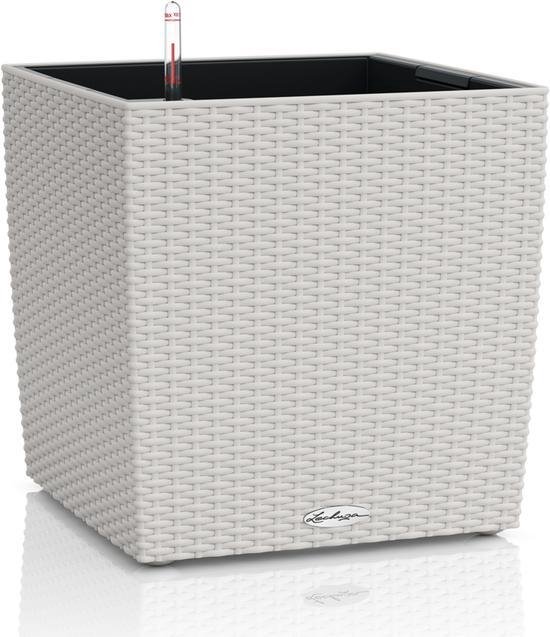 LECHUZA CUBE Cottage 30 Plantenbak - Zelfbewaterend, Grijs