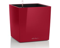 LECHUZA CUBE Premium 50 plantenbak - bewateringssysteem, rood