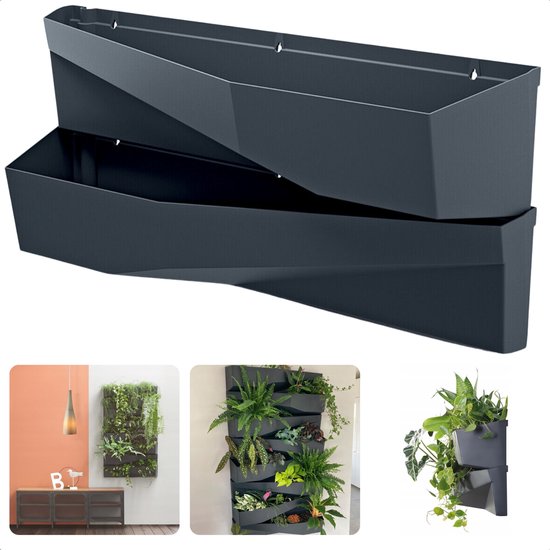 Verticale Tuin Plantenmuur 2-bakken met waterreservoir