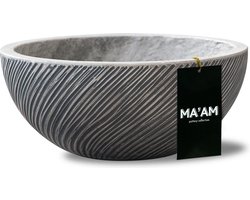 MA'AM Riley plantenschaal Ø32 cm - grijs, vorstbestendig