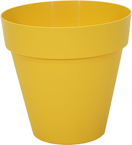 Plantenpot kunststof 39x35 cm - Geel | Mega Collections