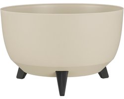 Mica Doppio plantenbak op poten 40 cm - Beige, gerecycled