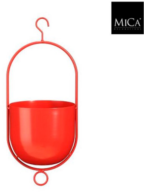 Hangpot Bob Rood 36 cm - Mica Decorations