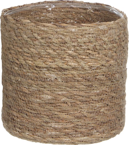 Mica Decorations rotan plantenmand 20 cm met liner