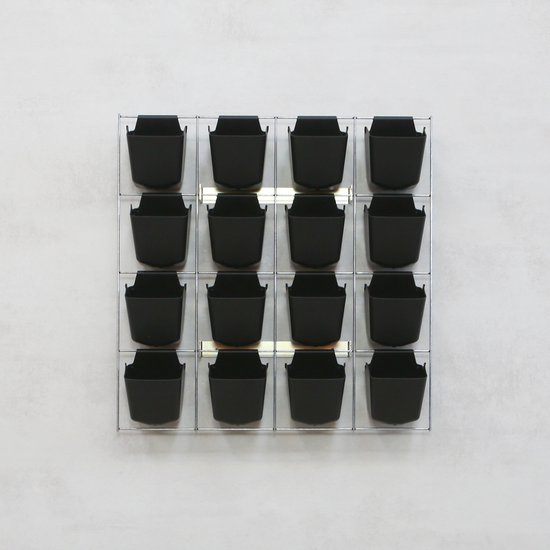 Verticale Tuin 60x60 cm - Compleet Startpakket 16 Bakjes