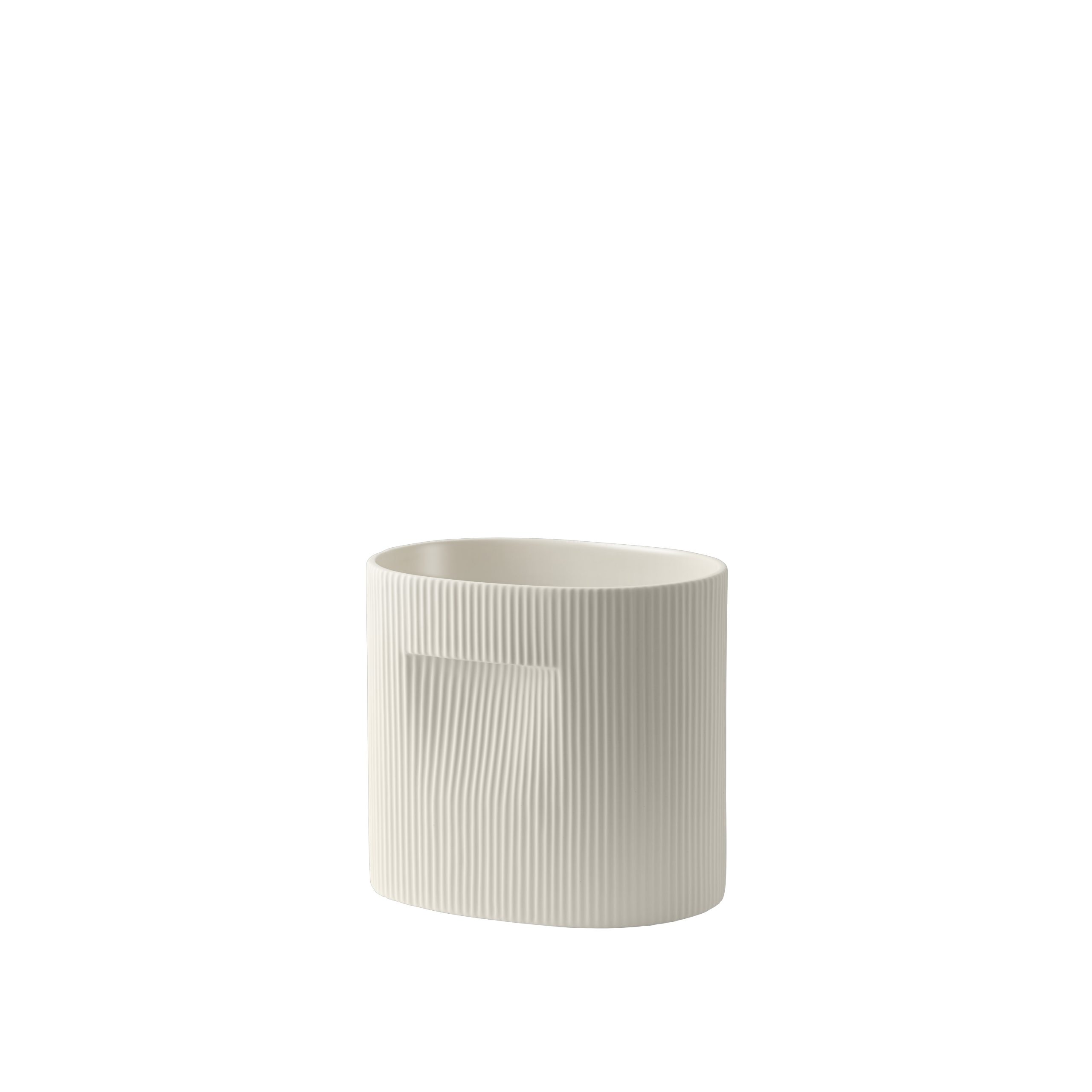 Muuto Ridge Scandinavische plantenbak off-white H24 cm