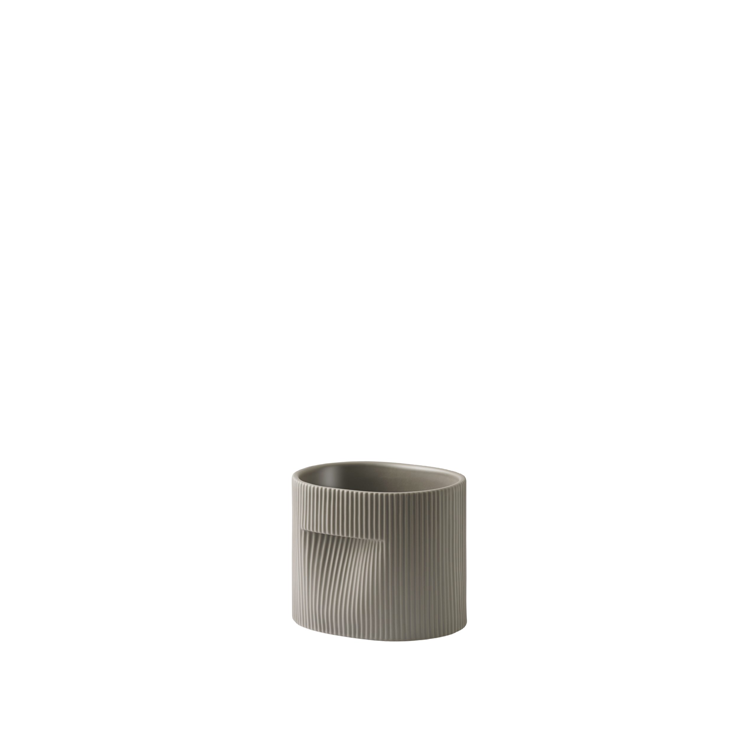 Muuto Ridge design plantenbak taupe H15 cm