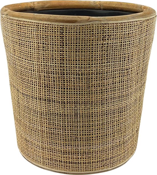 Duurzame rotan plantenmand Drypot Ø42 cm - Waterdicht