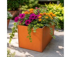 Plantenbak Cortenstaal 100x60x60 cm - Duurzaam