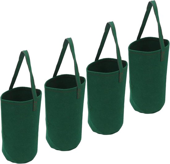 Set van 4 Hangende Omgekeerde Tomaten & Aardbei Plantzakken