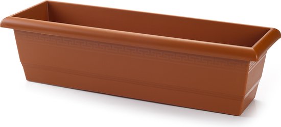 PlasticForte Rechthoekig Plantenbak 60×20×16 cm Bruin