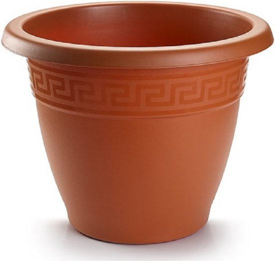 Plasticforte Rond Kunststof Plantenpot Terracotta 35x28 cm