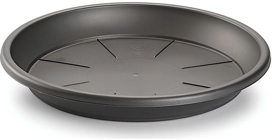 Opvangschaal plantenpot antraciet 54 cm voor pot 65-70 cm