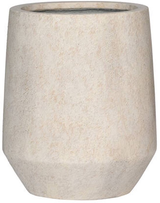 Bloempot Harith High XS Ø28×H33 cm Travertine Beige