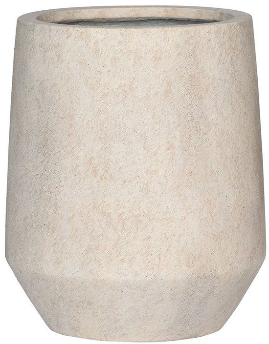 Harith High S Plantenpot Travertine Beige H48×Ø43,5cm