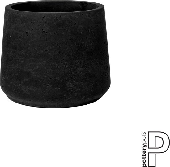 Pottery Pots Bloempot Patt Zwart Gewassen Ø13,5xH11 cm